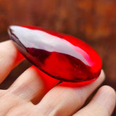 Red Amber Drop Free Shape Cabochons